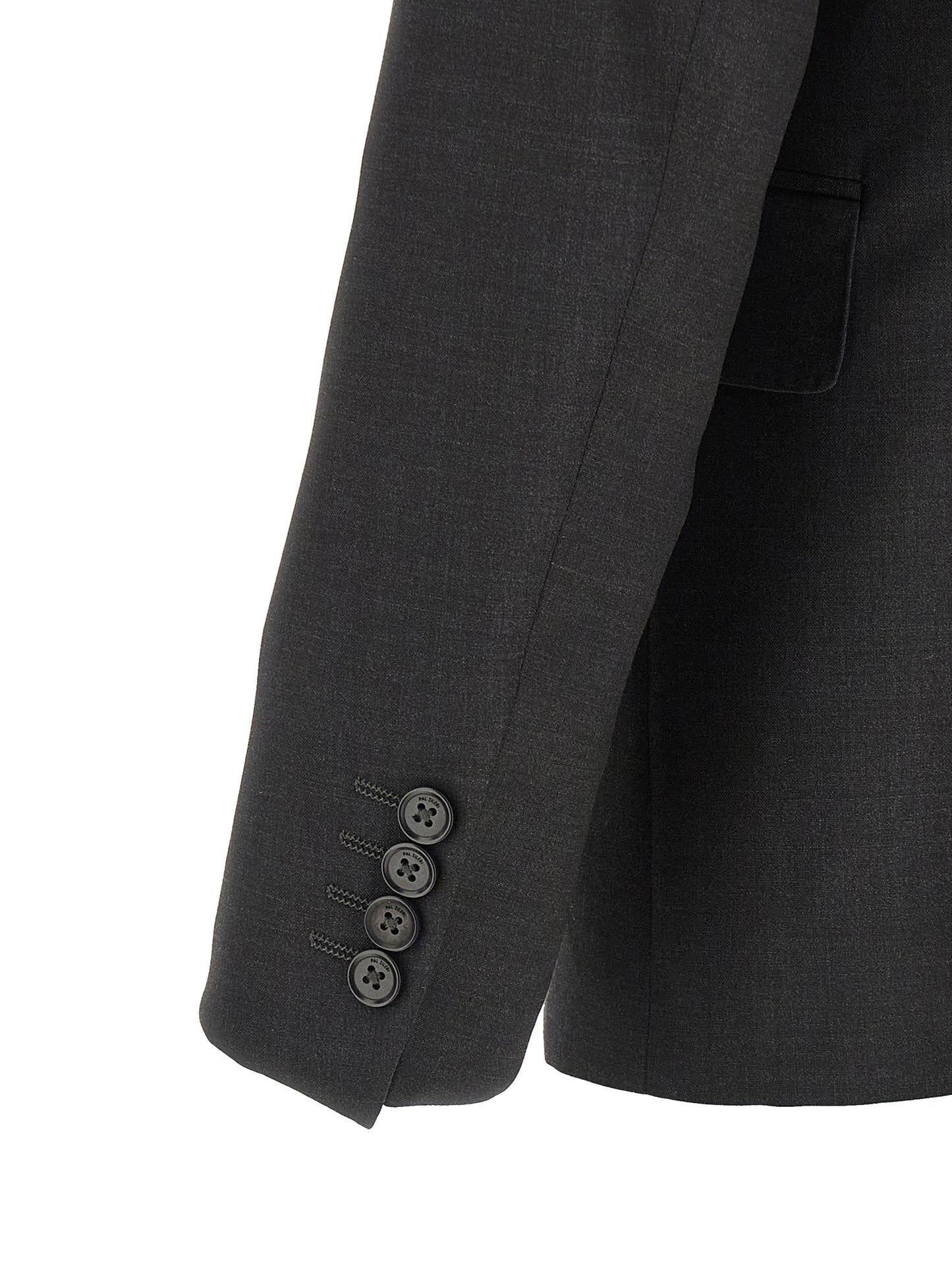 Gray Viscose Two-Piece Suit