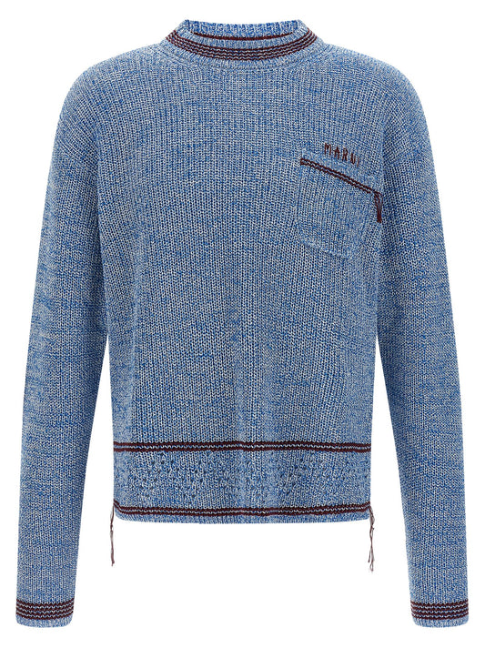 Blue Cotton Cardigan
