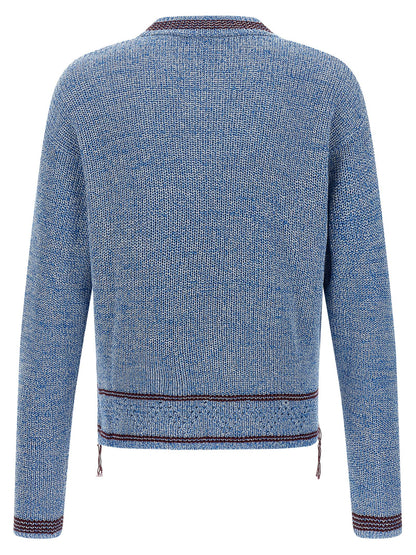 Blue Cotton Cardigan