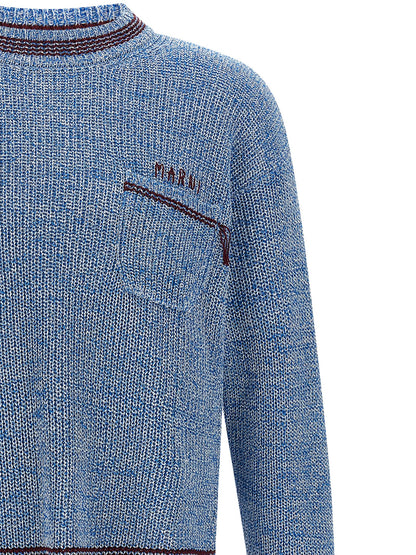 Blue Cotton Cardigan