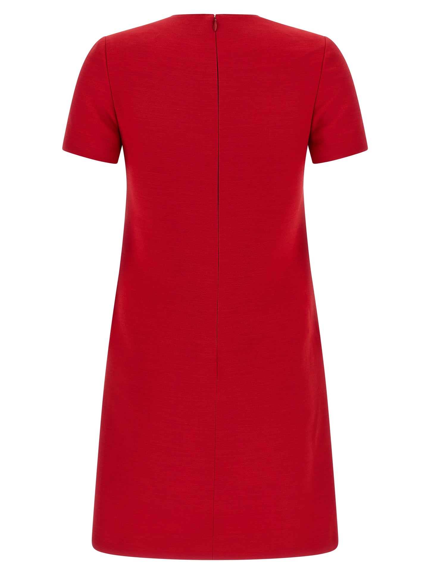 Multicolor Virgin Wool Short Dress