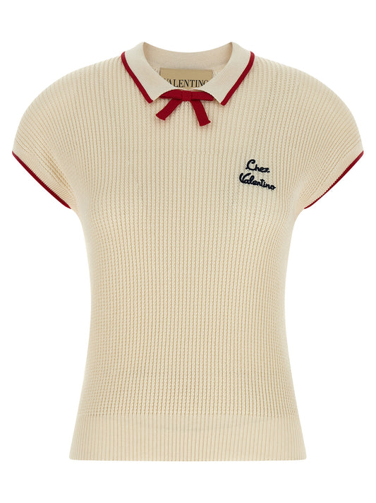 Beige Cotton Shortsleeve Shirt