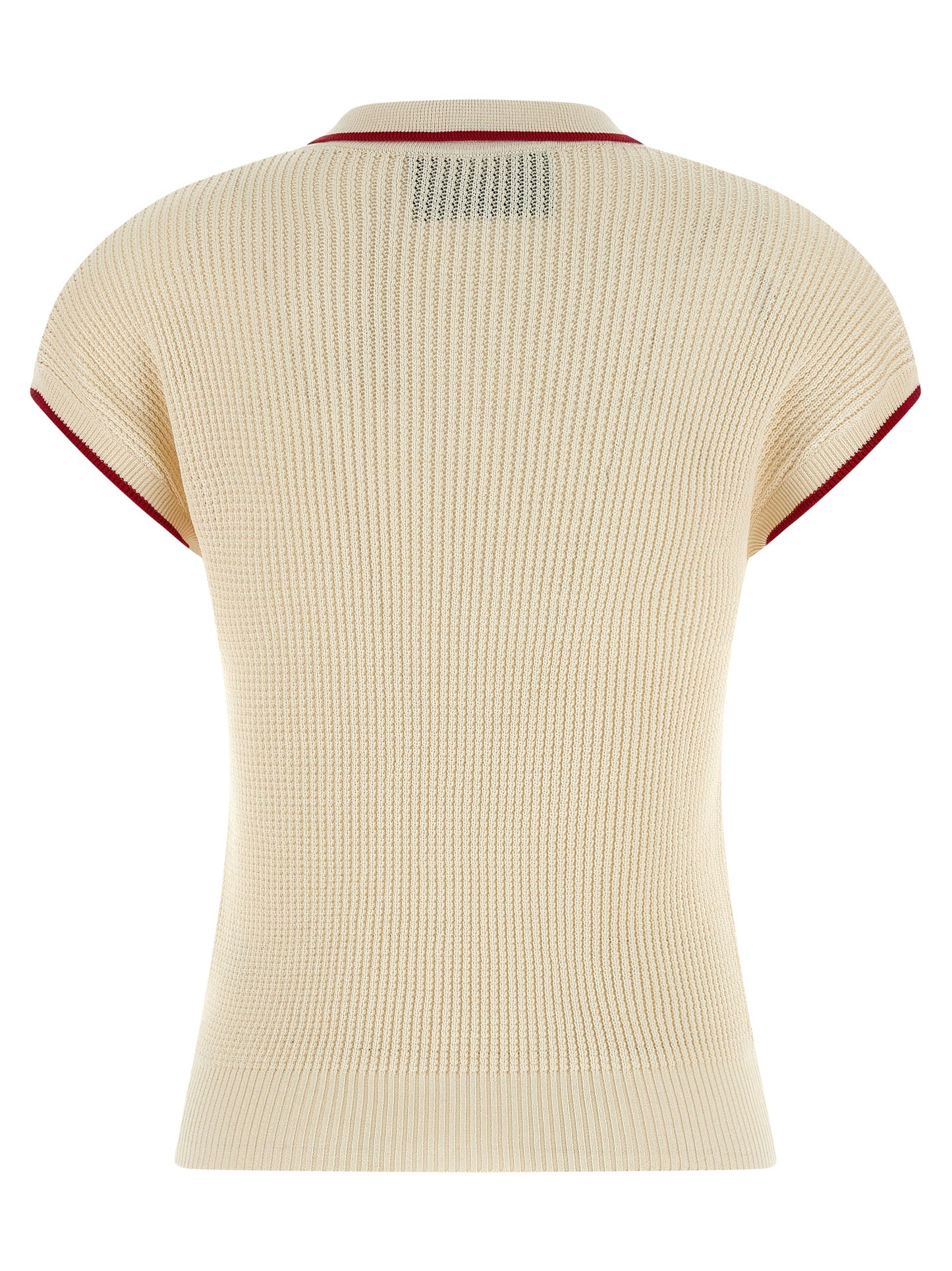 Beige Cotton Shortsleeve Shirt