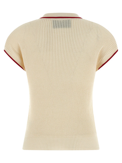 Beige Cotton Shortsleeve Shirt