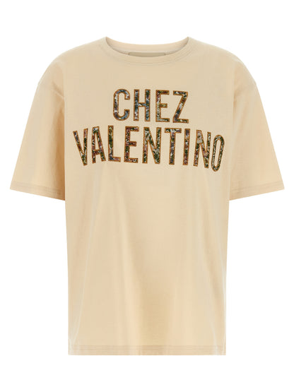 Beige Cotton T-Shirt