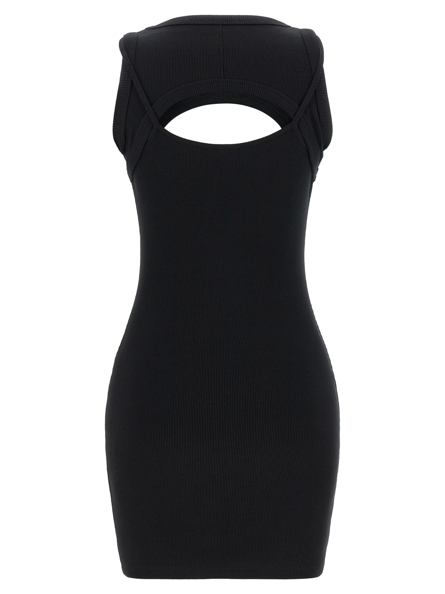Bicolor Cotton Short Dress
