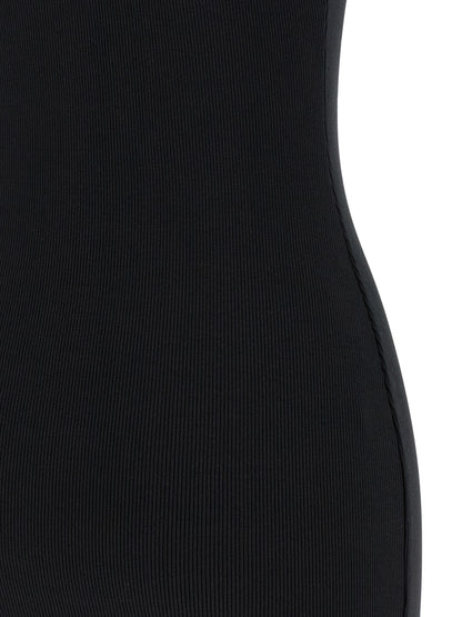 Bicolor Cotton Short Dress