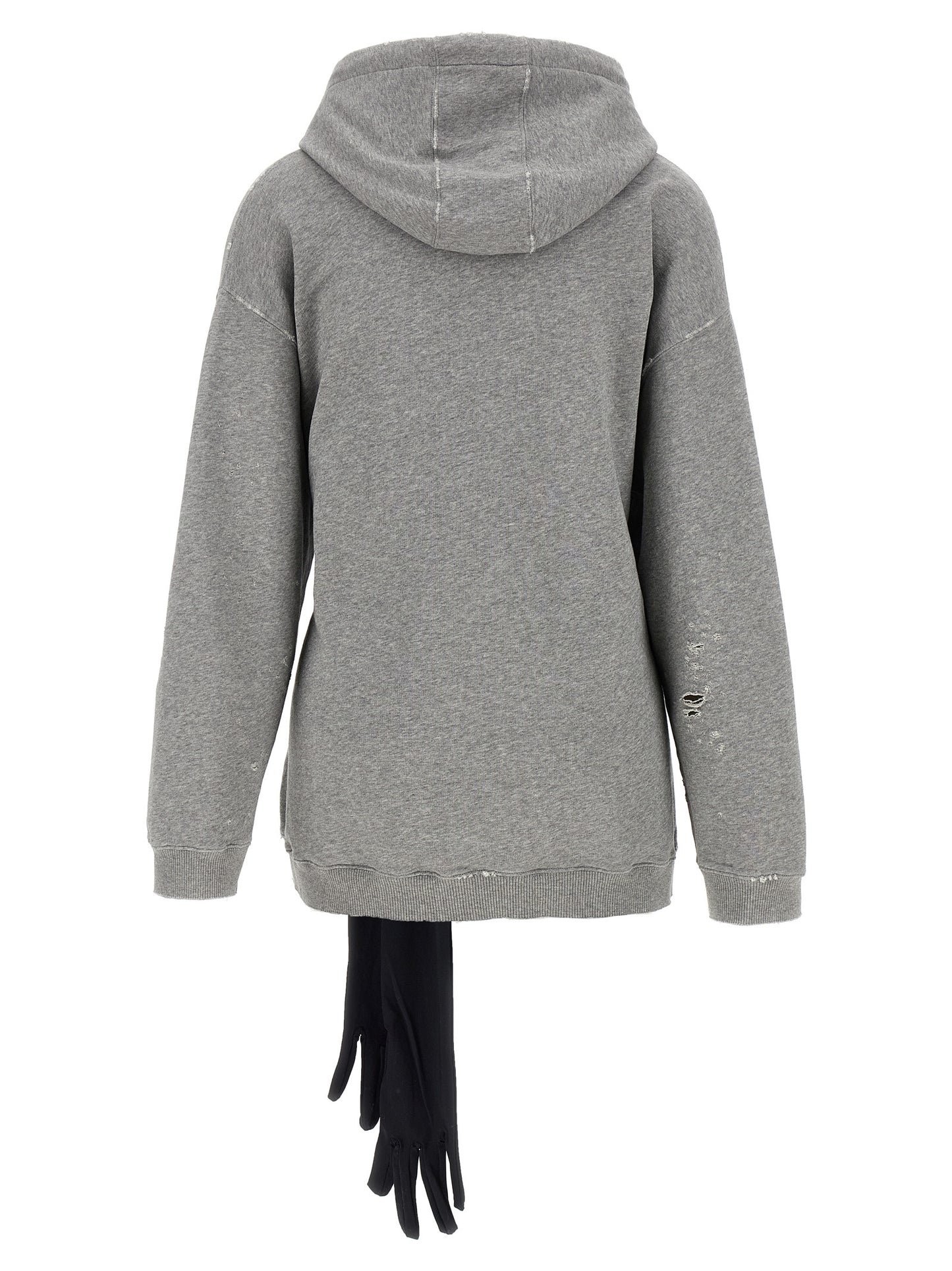 Gray Cotton Short Dress