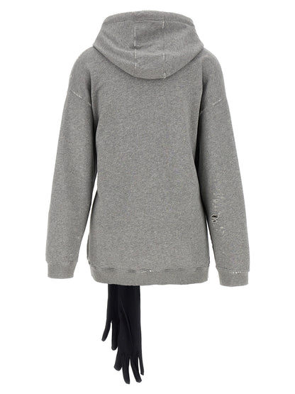 Gray Cotton Short Dress