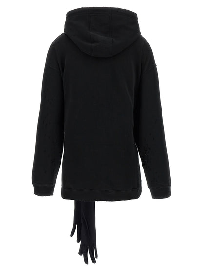 Black Cotton Short Dress