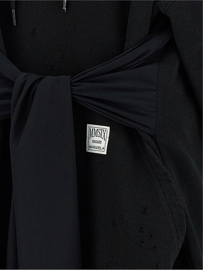 Black Cotton Short Dress