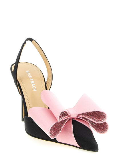 Multicolor Satin High Heel Pumps
