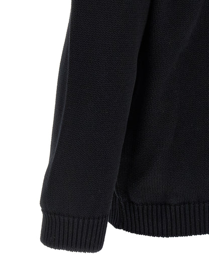 Bicolor Cotton Cardigan