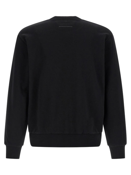 Black Cotton Sweatshirt