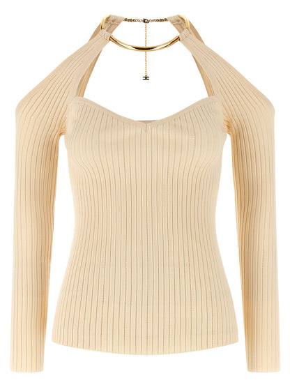 Beige Viscose Cardigan