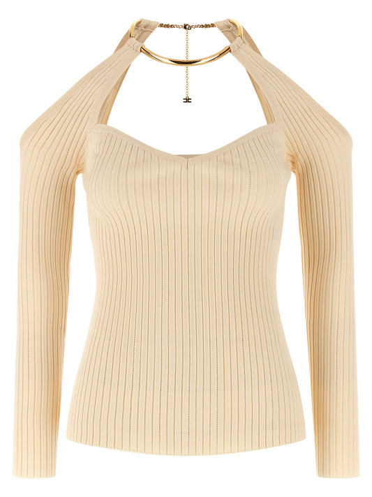 Beige Viscose Cardigan