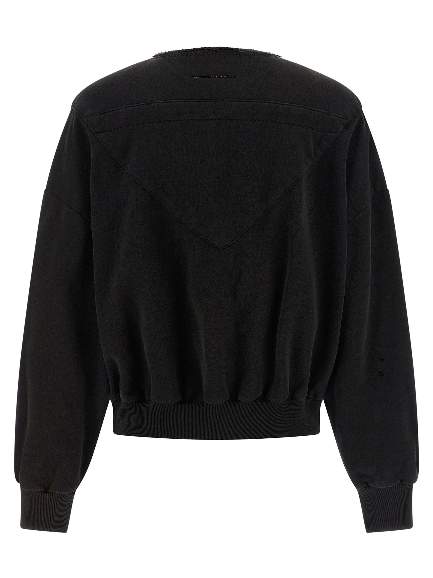 Black Cotton Sweatshirt