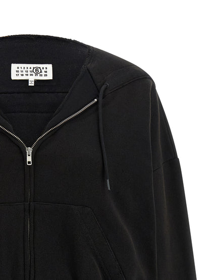Black Cotton Sweatshirt