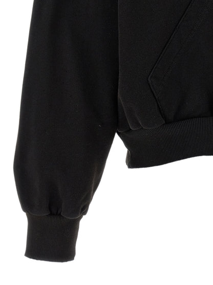 Black Cotton Sweatshirt