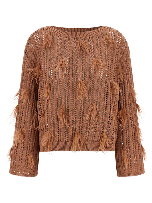 Brown Cotton Cardigan
