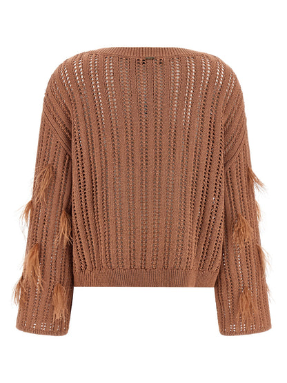 Brown Cotton Cardigan