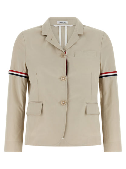 Beige Cotton Blazer