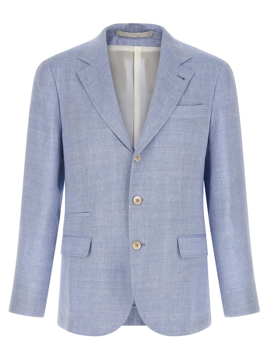 Blue Linen Blazer