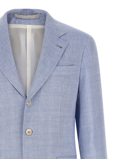 Blue Linen Blazer
