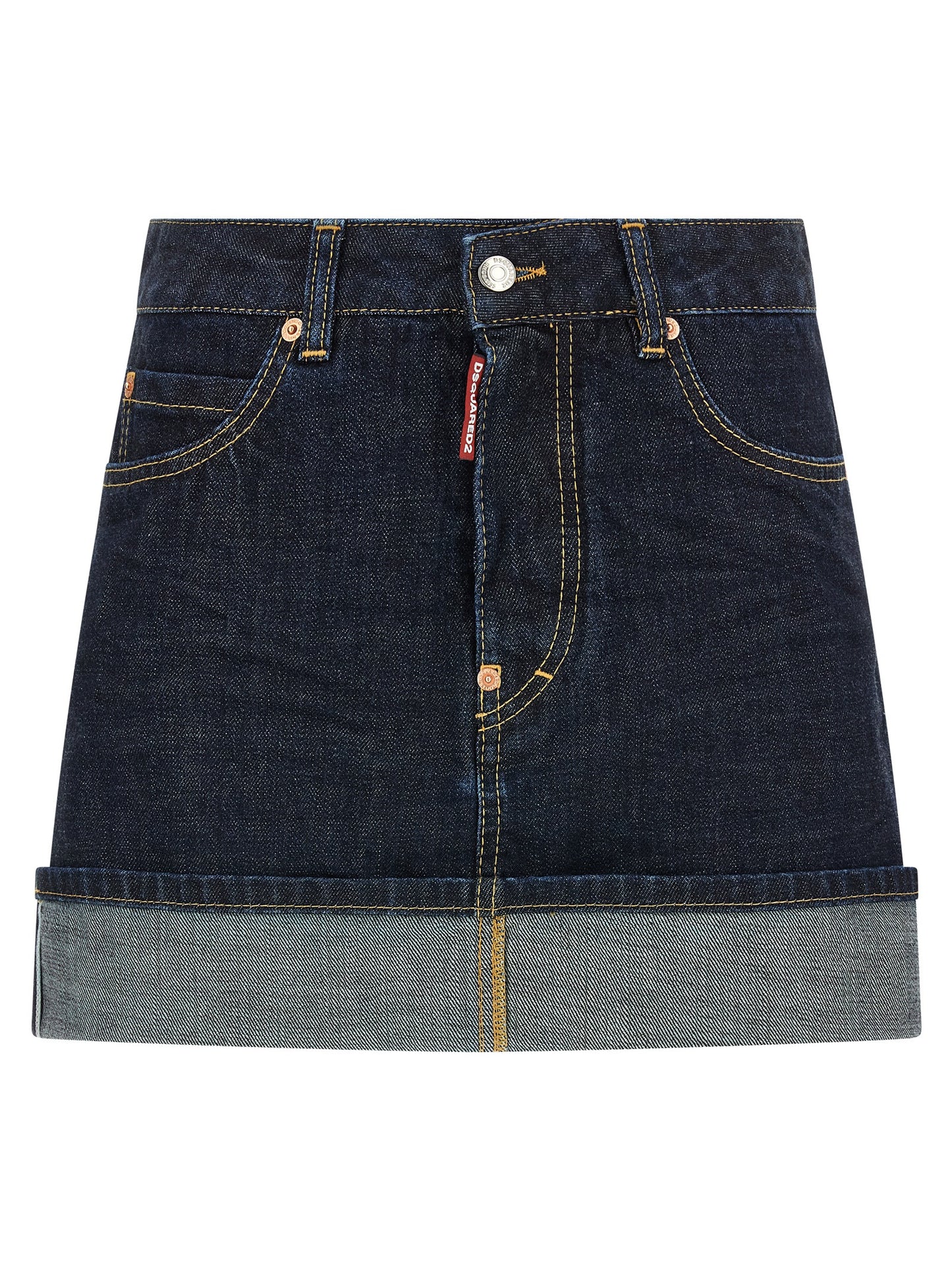 Blue Cotton Long Skirt