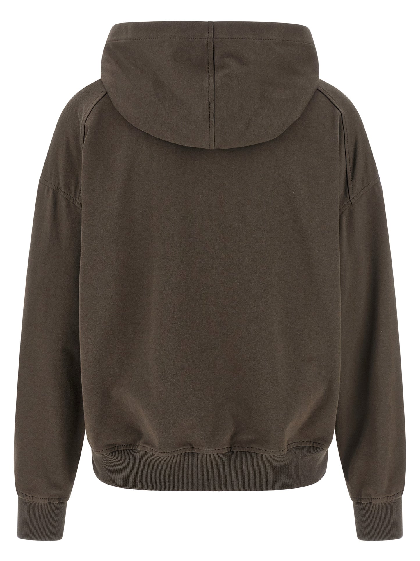 Brown Cotton Hoodie