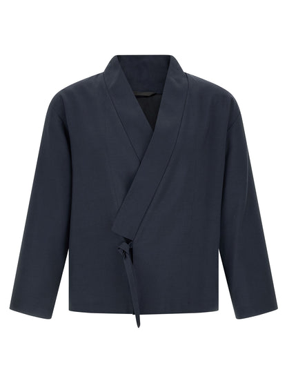 Blue Viscose Blazer