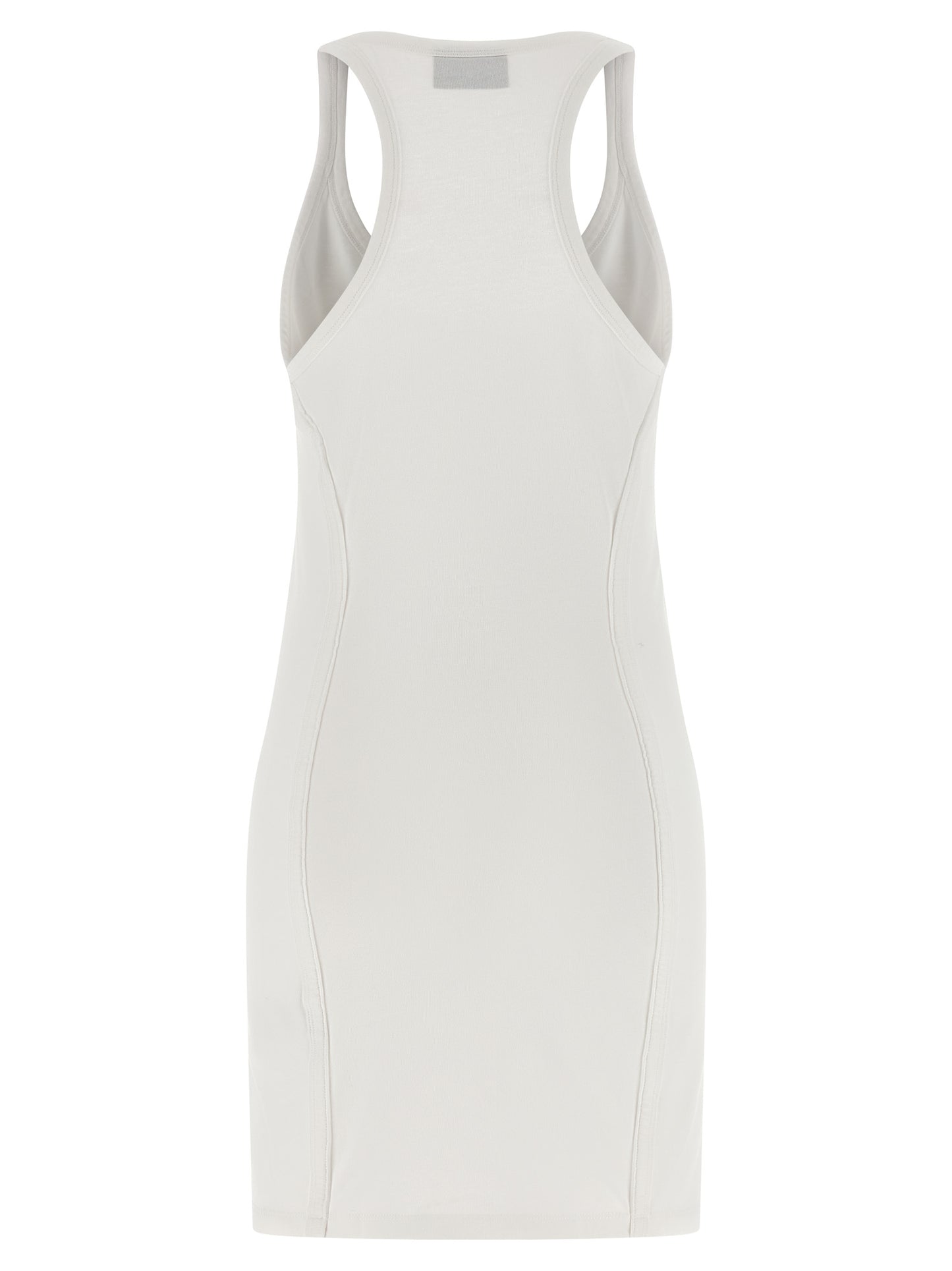 White Cotton Short Dress