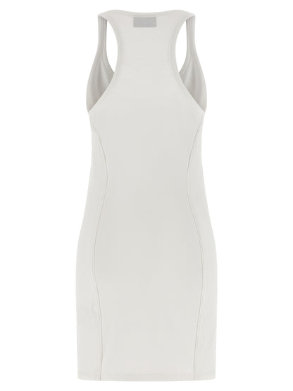 White Cotton Short Dress