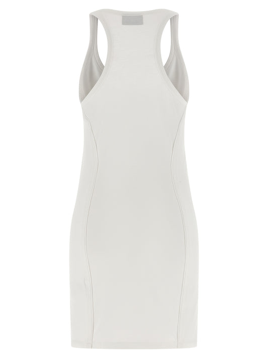 White Cotton Short Dress