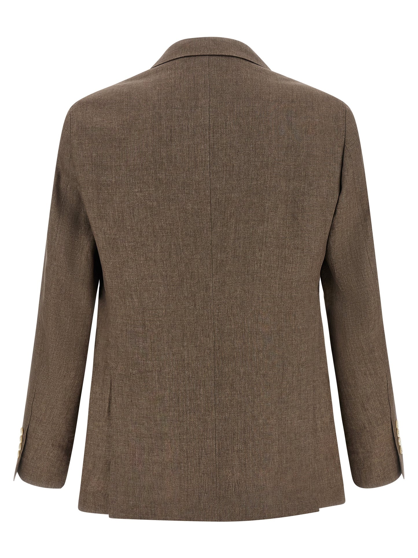 Brown Linen Blazer