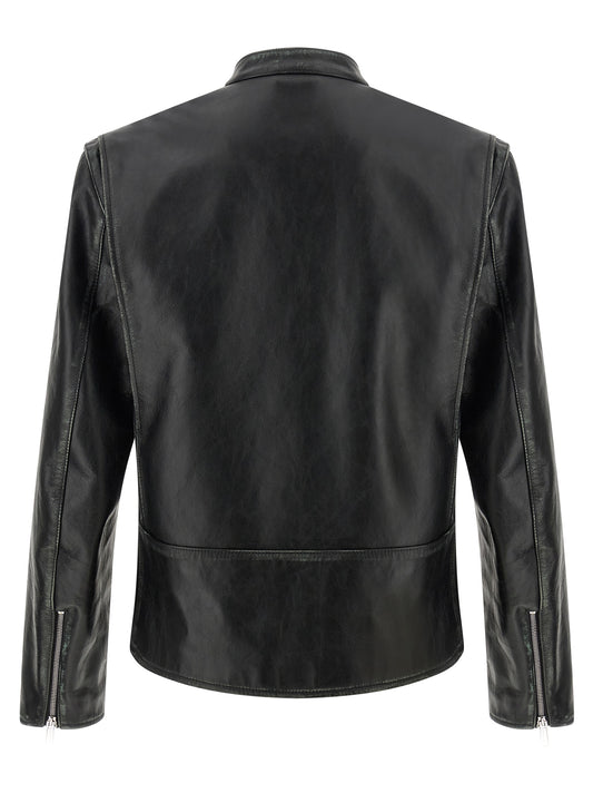 Black Leather Leather Jacket
