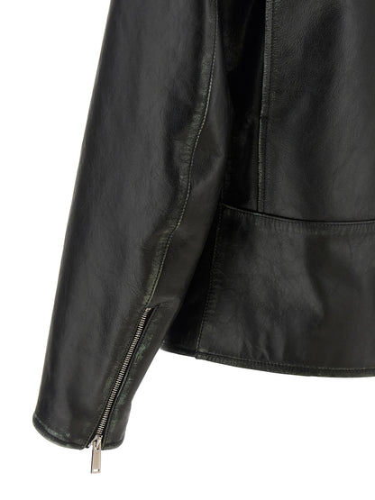 Black Leather Leather Jacket
