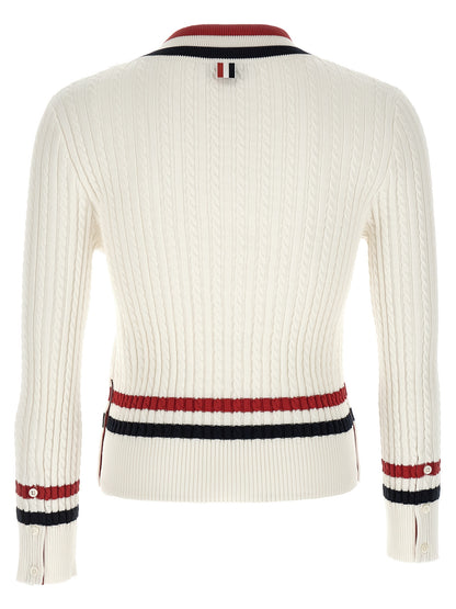 White Cotton Cardigan