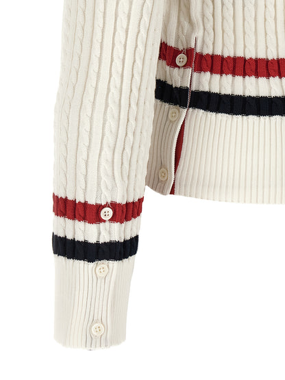 White Cotton Cardigan