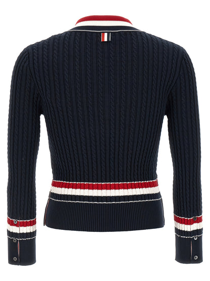 Blue Cotton Cardigan