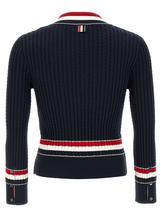 Blue Cotton Cardigan
