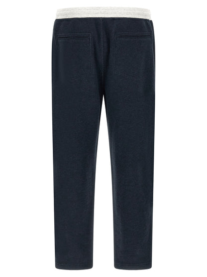 Blue Cotton Joggers (Workout Pants)