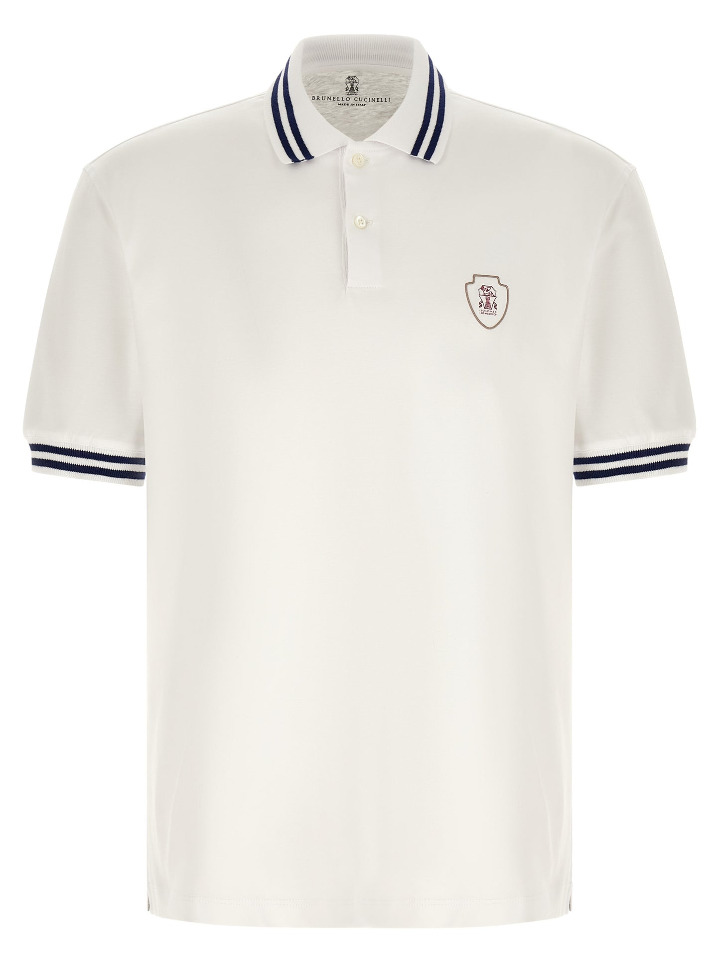 White Cotton Polo Shirt