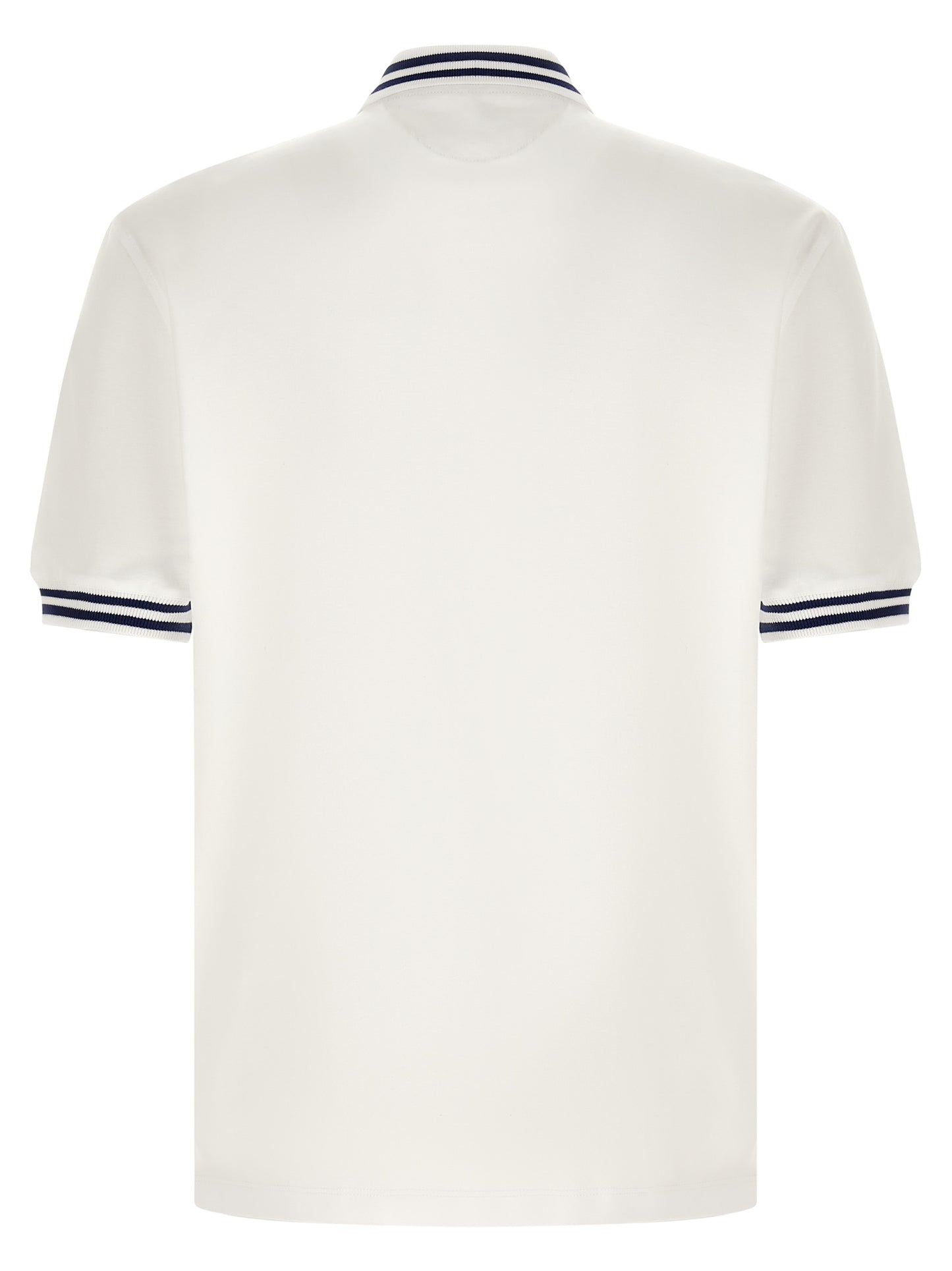 White Cotton Polo Shirt