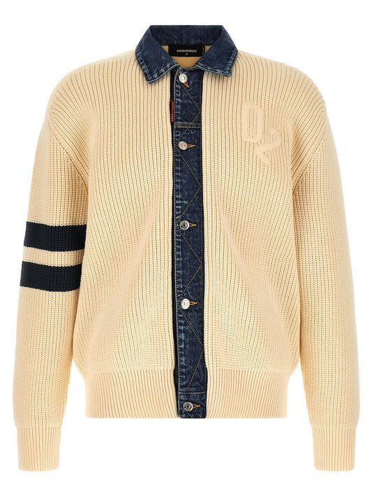 Beige Cotton Cardigan