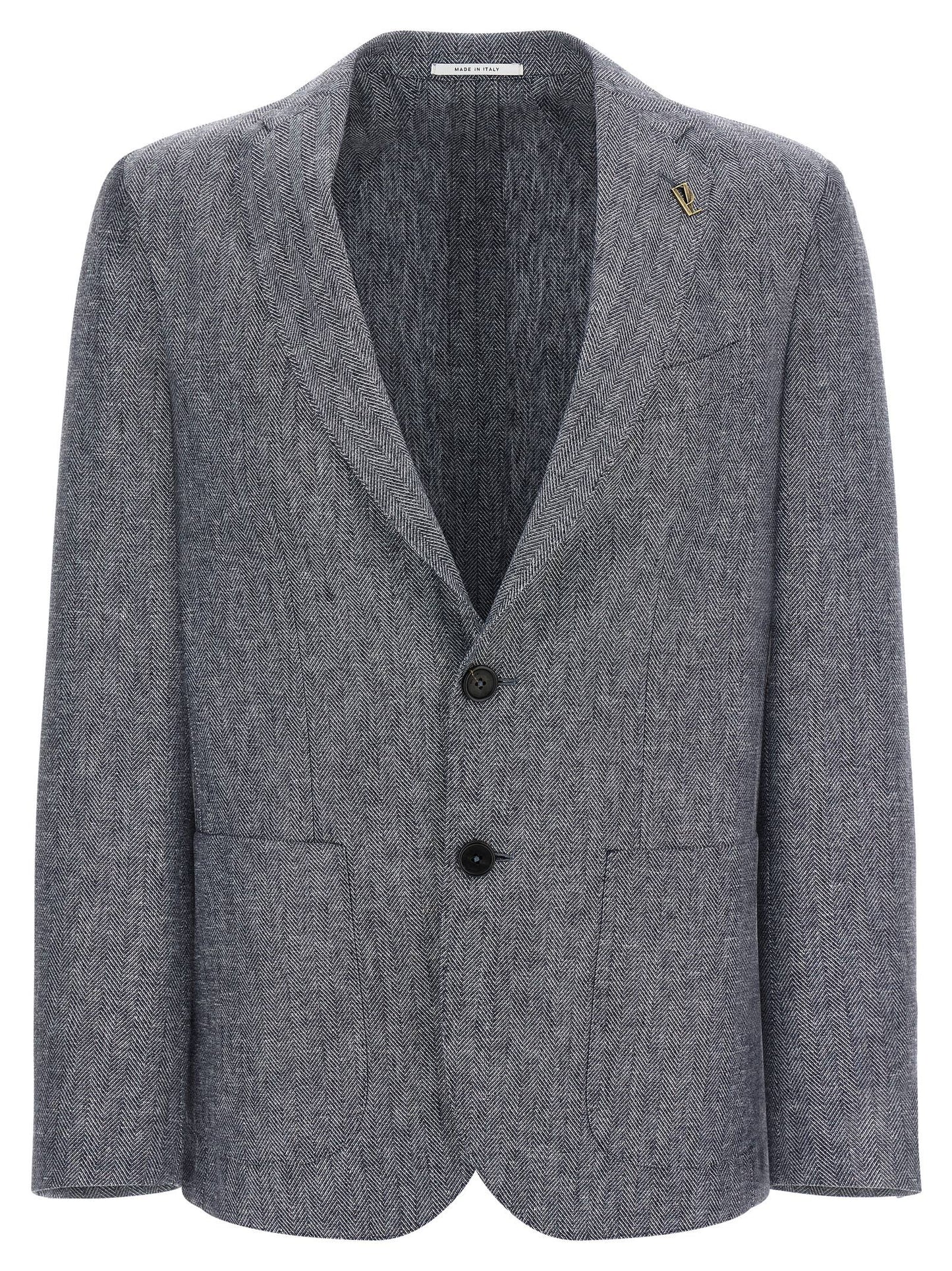 Blue Linen Blazer