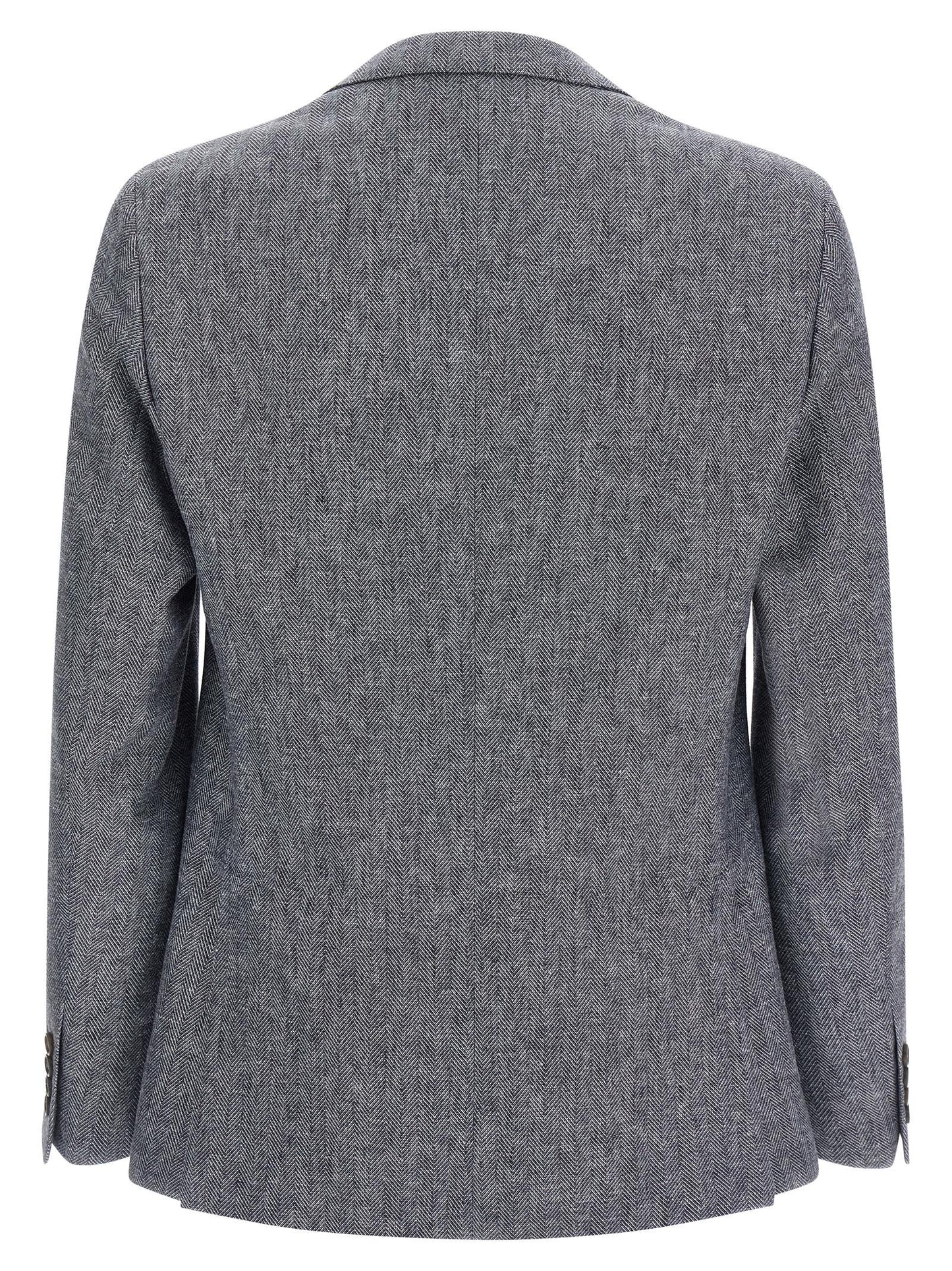 Blue Linen Blazer