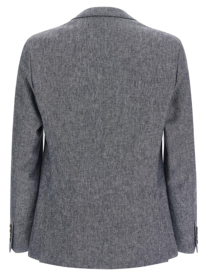 Blue Linen Blazer
