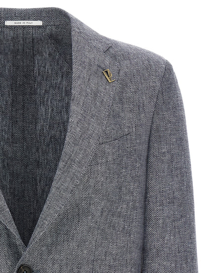 Blue Linen Blazer