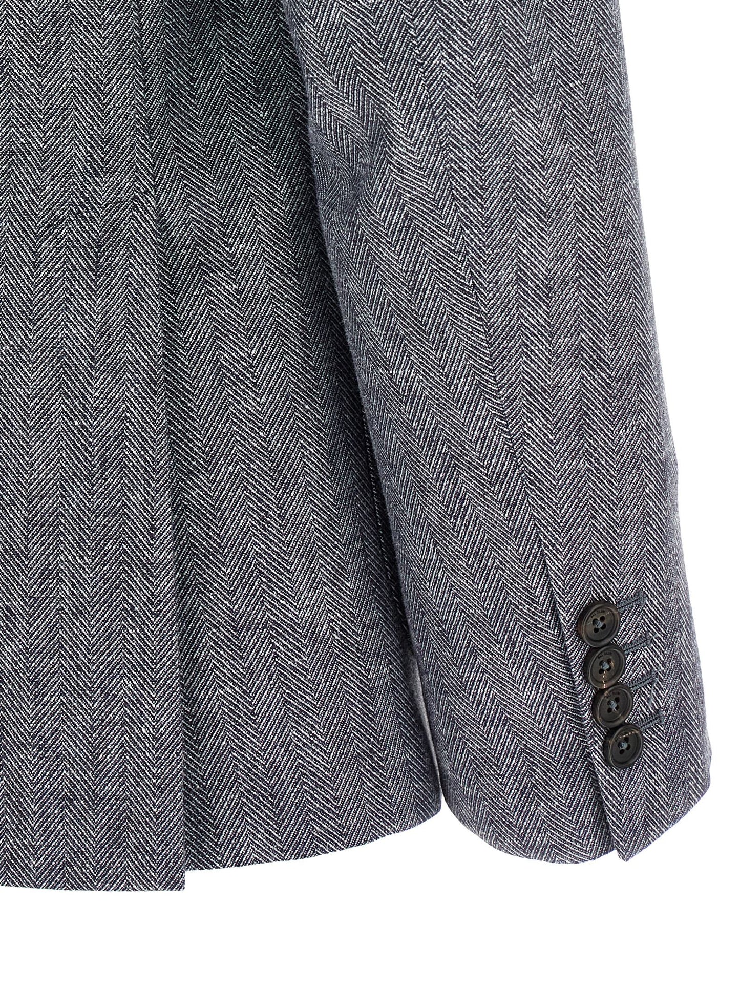 Blue Linen Blazer